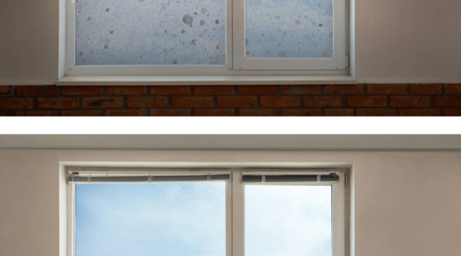 glass repair before after crack fix Brisbane