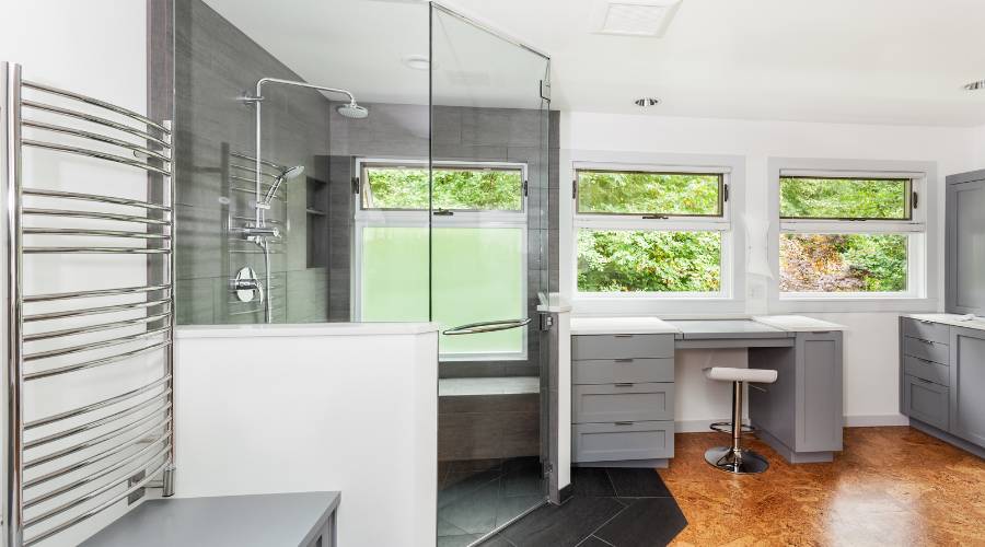 new shower screen replacement completed Brisbane bathroom