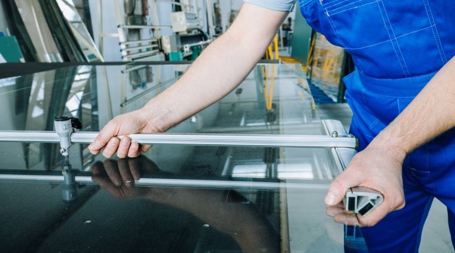 professional glass replacement Capalaba showing marine grade hardware installation for coastal Redlands properties