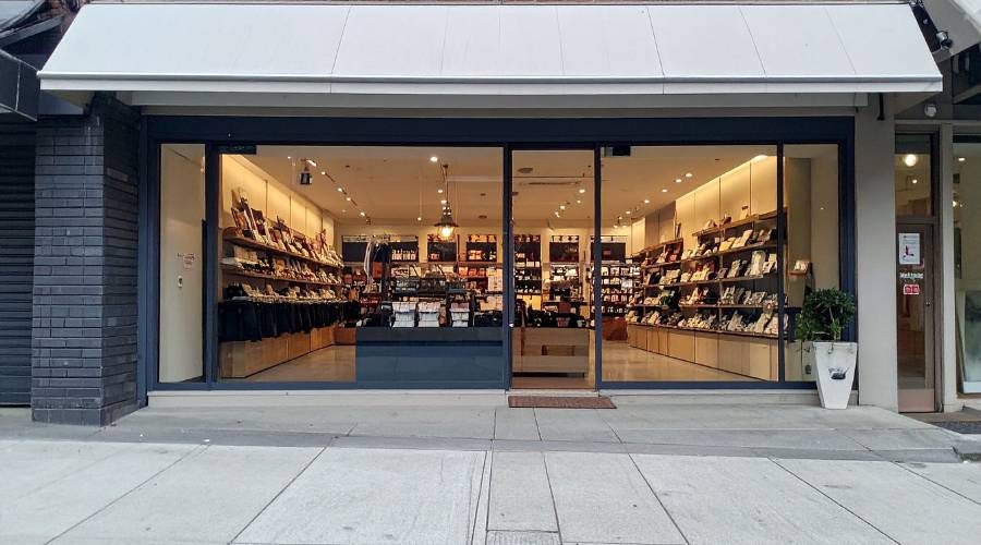 commercial glass repair before and after showing damaged shopfront restored to professional appearance